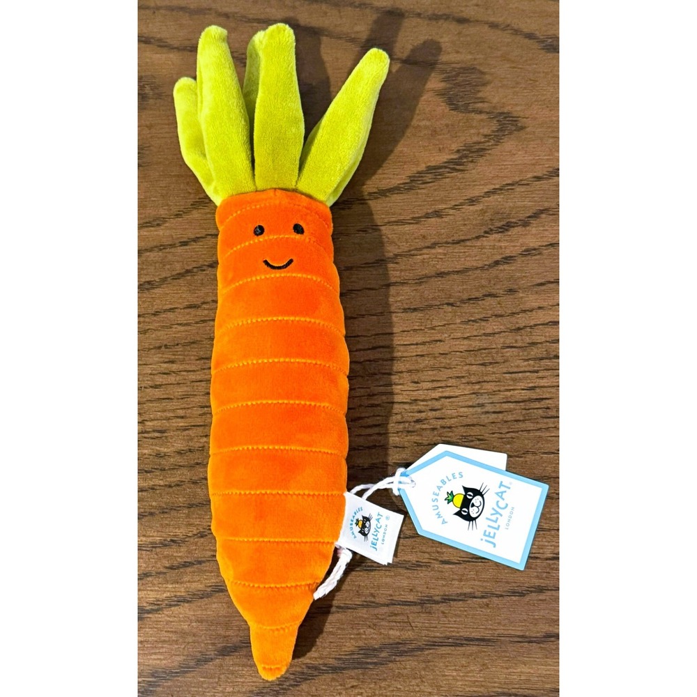 JELLYCAT Vivacious Carrot Vegetable 9" Plush Stuffed AUTHENTIC US Seller NWT